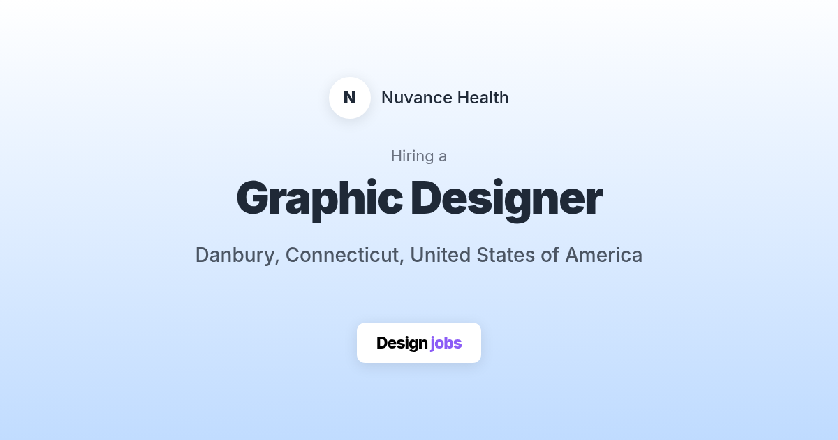 Graphic Designer @ Nuvance Health